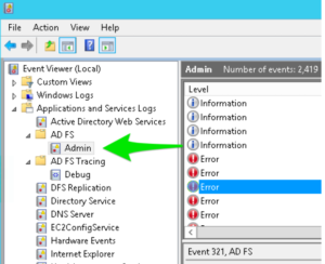 adfs saml errors